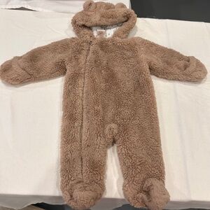 First wish warm baby bear bunt suit